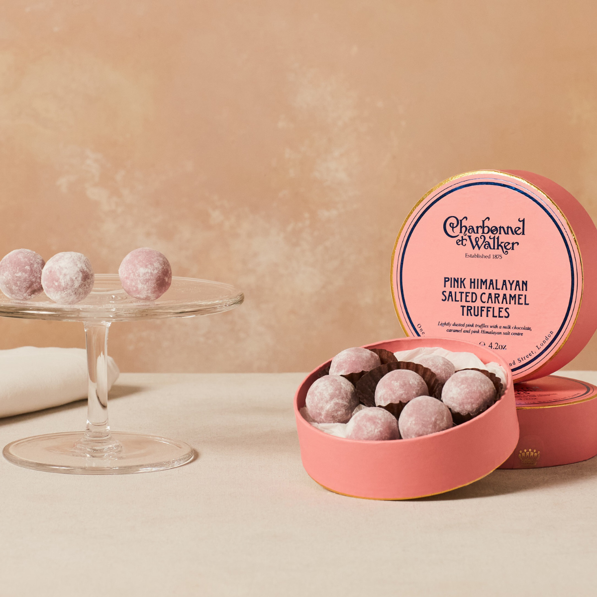 Pink Himalayan Salted Caramel Truffles