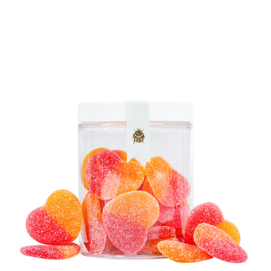 Pfirsichherzen Fruchtgummis, Classic und Sauer