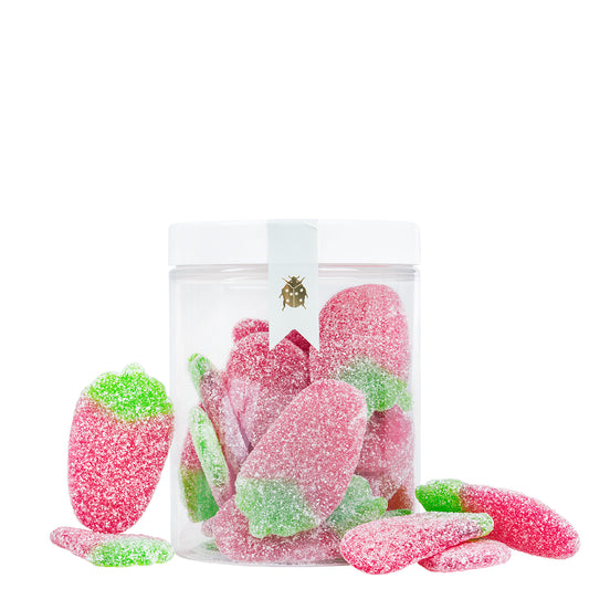 Erdbeere saure Fruchtgummis, Vegan