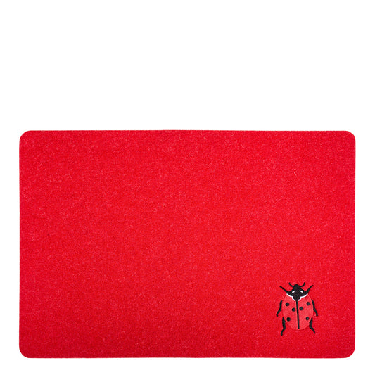 Tischset aus Filz, rot