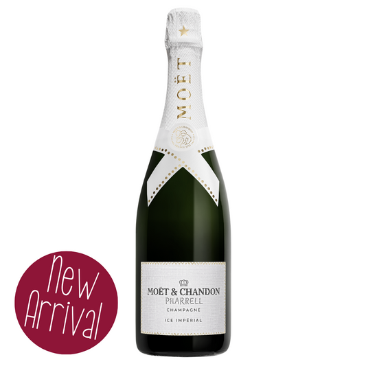 Moët & Chandon Ice Impérial Pharrell Williams Limited Edition Champagnerflasche mit sommerlichem Riviera-Design