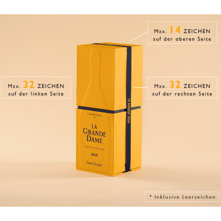 2018 La Grande Dame zum individuellen Beschriften, Champagne, Frankreich