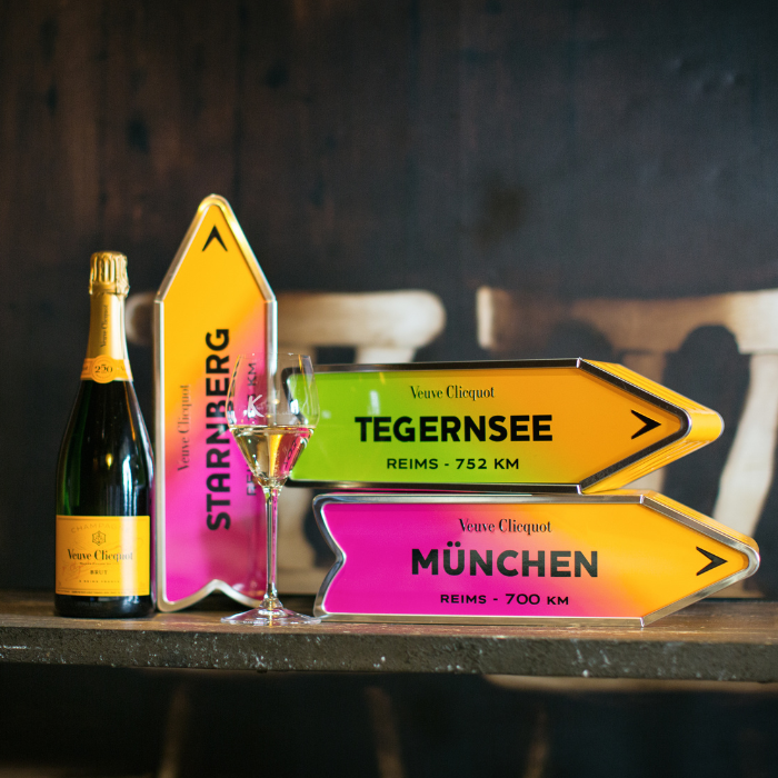 Veuve Clicquot Rosé Arrow Personalisierbar, Champagne, Frankreich