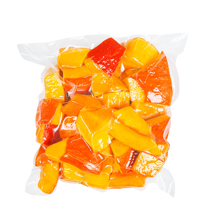 Hokkaido Kürbis geschnitten