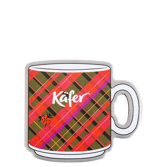Käfer Magnet Haferl "Tartan"