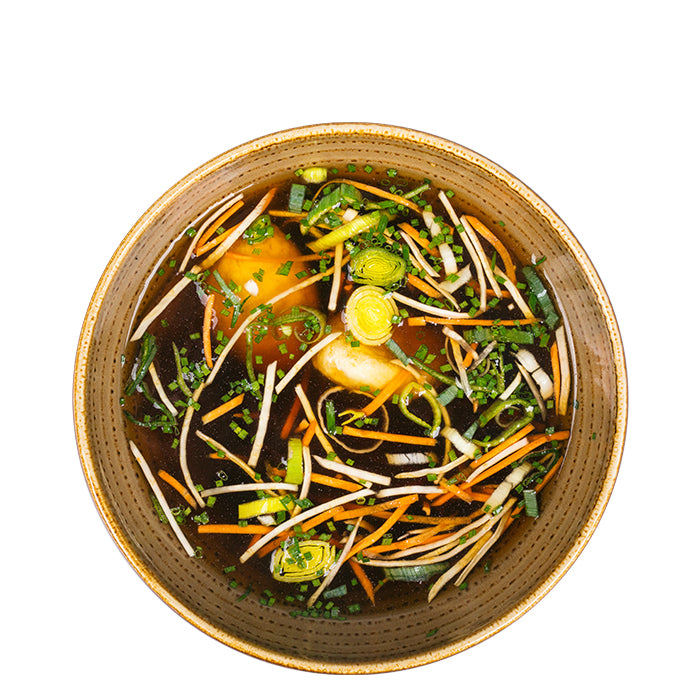 Klare Grießnockerlsuppe