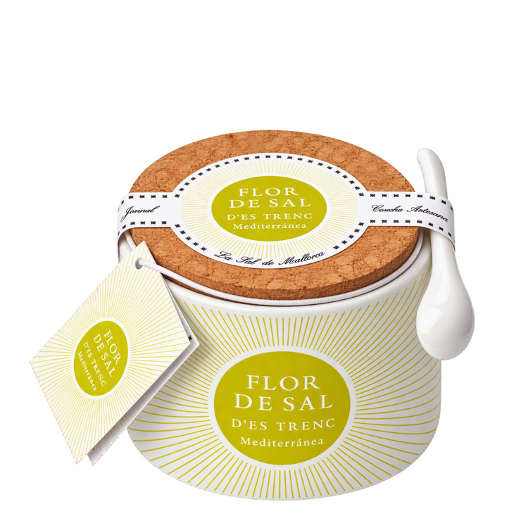 Bio Flor de Sal D´es Trenc Mediterránea im Keramiktopf mit Löffel