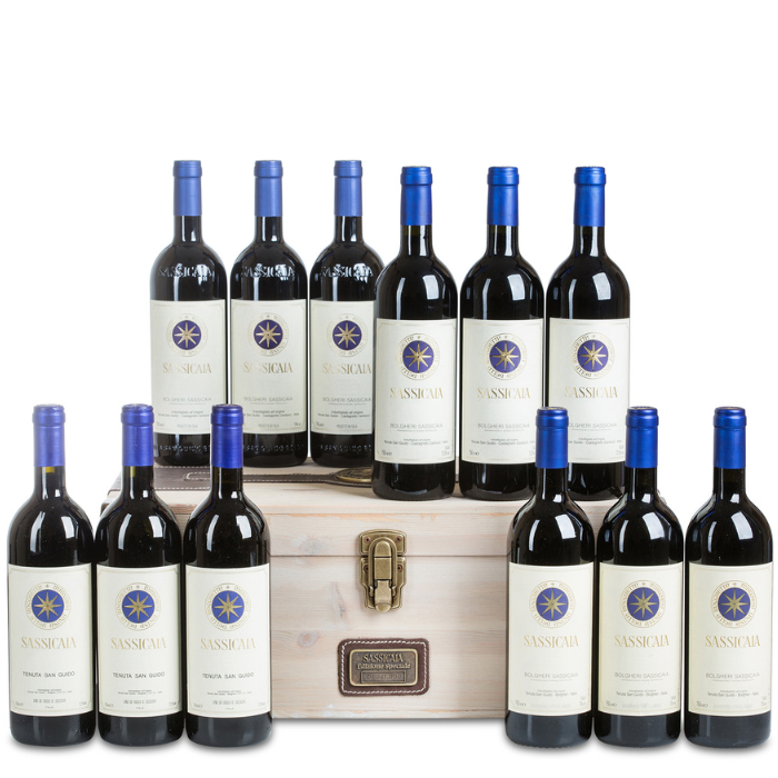 Sassicaia Jahrgangskiste, Toskana,Italien