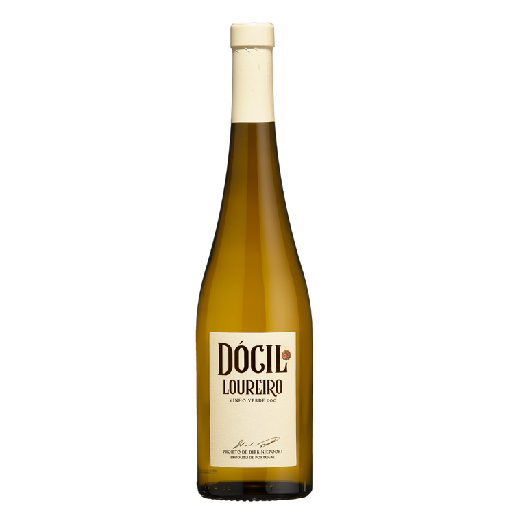 Weinflasche Dócil Loureiro aus dem Douro, Portugal, mit frischen Zitrus- und floralen Aromen