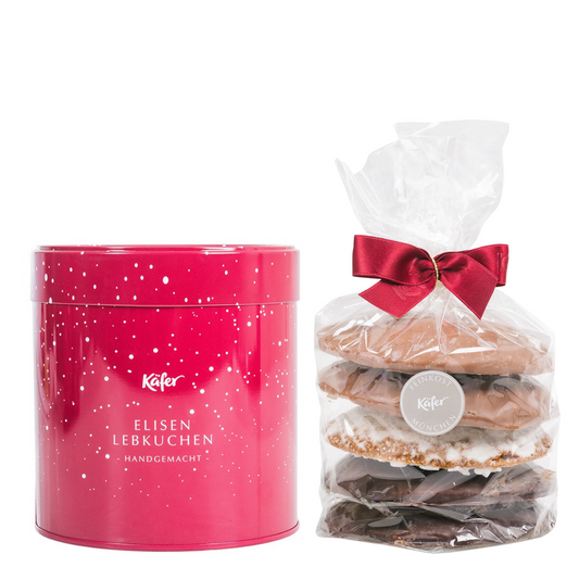 Elisenlebkuchen gemischt in der Dose, 5 Stück